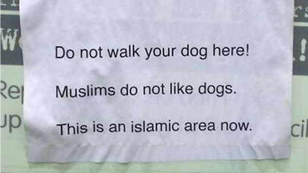 Police probe London sign declaring Islamic area